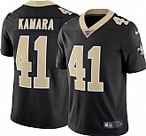 Nike Saints 41 Alvin Kamara Black 100th Season Vapor Untouchable Limited Jersey,baseball caps,new era cap wholesale,wholesale hats